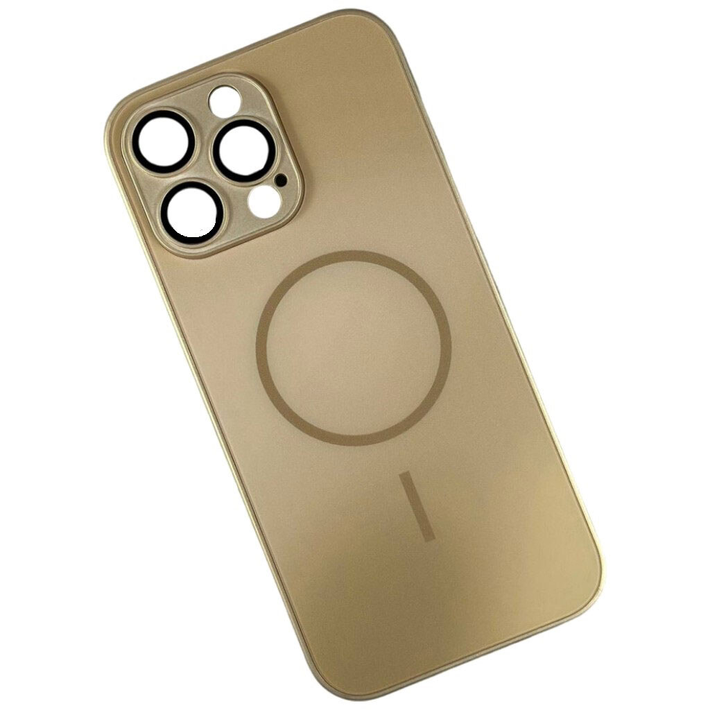Чохол (накладка) Apple iPhone 14, Matte Ombre, MagSafe, Золотий - № 1 Чохол (накладка) Apple iPhone 14, Matte Ombre, MagSafe, Золотий - № 1