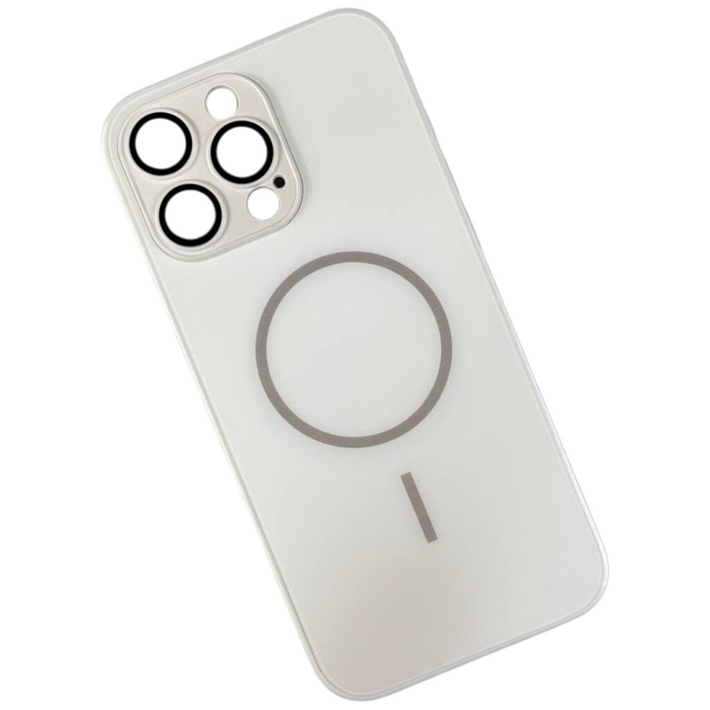 Чохол (накладка) Apple iPhone 16e, Matte Ombre, MagSafe, Білий - № 1 Чохол (накладка) Apple iPhone 16e, Matte Ombre, MagSafe, Білий - № 1