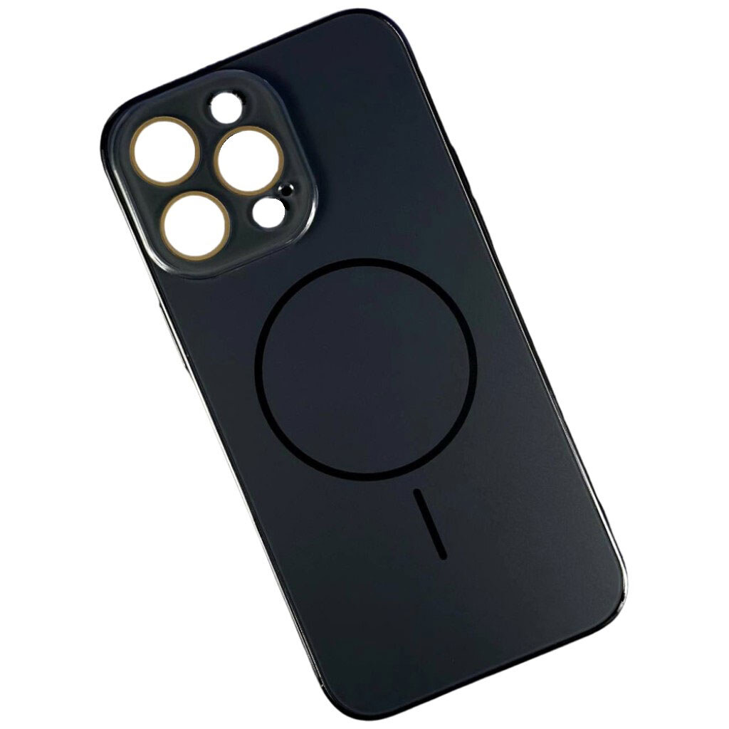 Чохол (накладка) Apple iPhone 15 Pro, Matte Soft Touch, MagSafe, Чорний - № 1 Чохол (накладка) Apple iPhone 15 Pro, Matte Soft Touch, MagSafe, Чорний - № 1