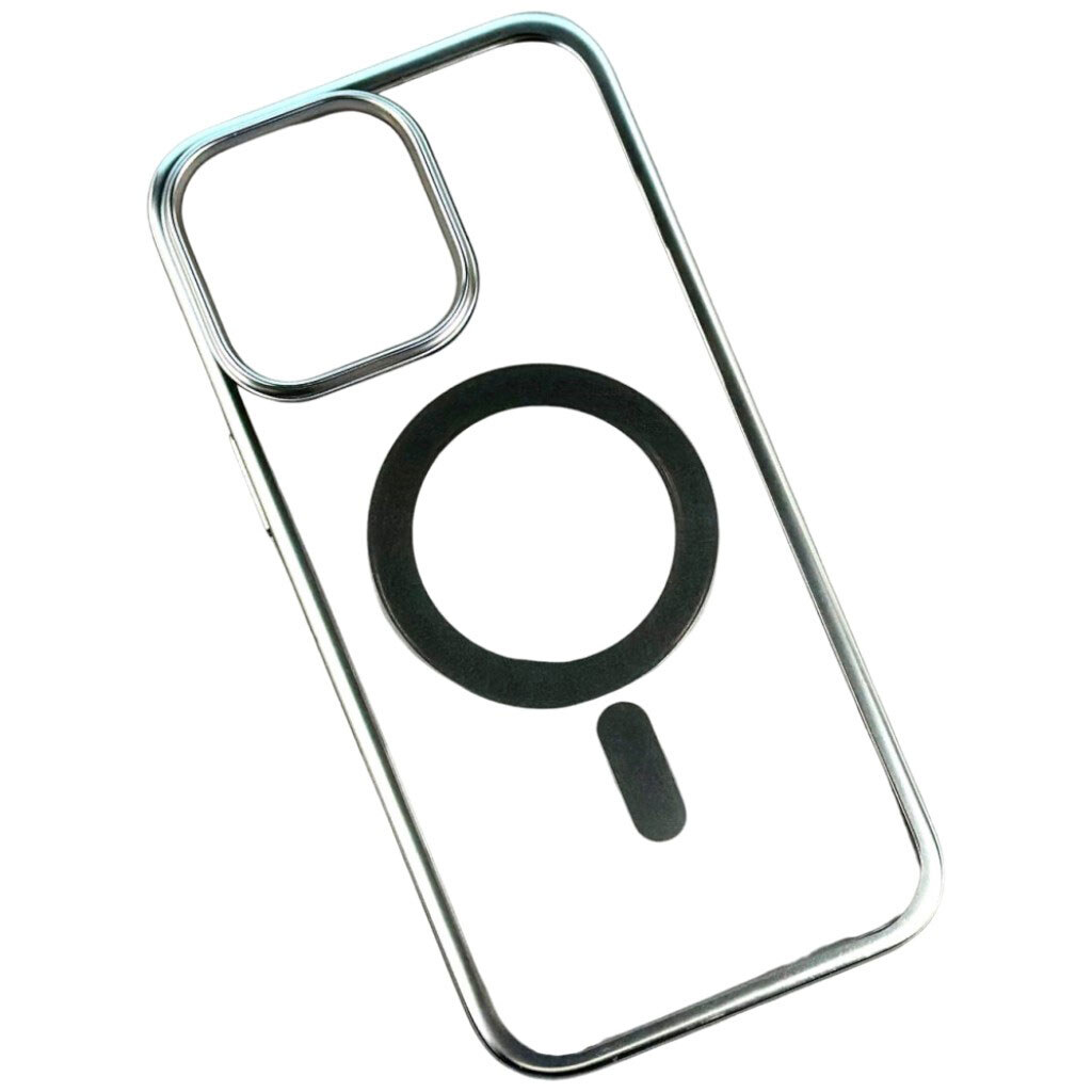 Чехол (накладка) Samsung Galaxy S25 Plus / S926 Galaxy S24 Plus, Metallic Paint, MagSafe, Dark Silver, Серебряный - № 1 Чехол (накладка) Samsung Galaxy S25 Plus / S926 Galaxy S24 Plus, Metallic Paint, MagSafe, Dark Silver, Серебряный - № 1