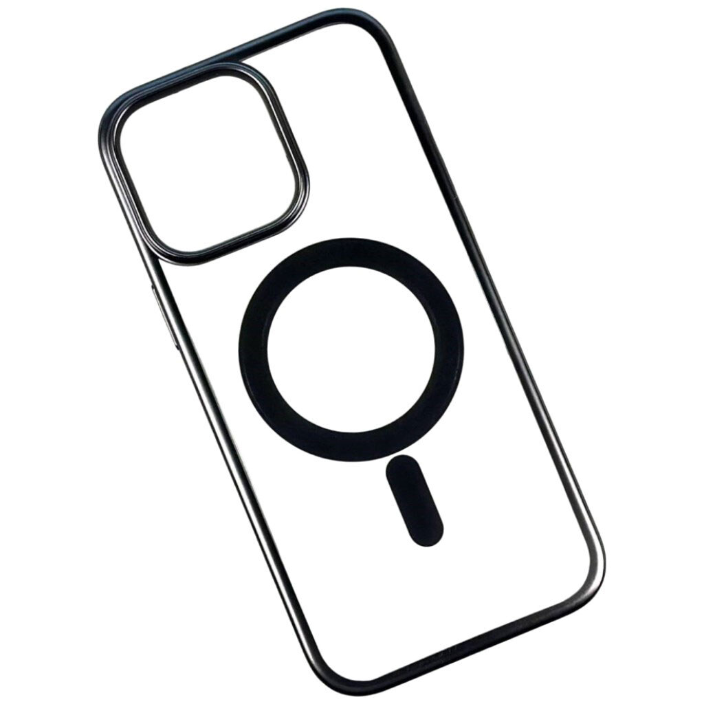 Чехол (накладка) Samsung S928 Galaxy S24 Ultra, Metallic Paint, MagSafe, Черный - № 1 Чехол (накладка) Samsung S928 Galaxy S24 Ultra, Metallic Paint, MagSafe, Черный - № 1