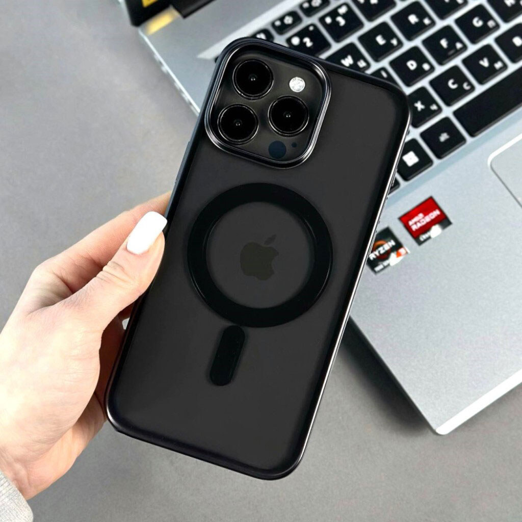 Чехол (накладка) Samsung S928 Galaxy S24 Ultra, Metallic Paint, MagSafe, Черный - № 8 Чехол (накладка) Samsung S928 Galaxy S24 Ultra, Metallic Paint, MagSafe, Черный - № 8