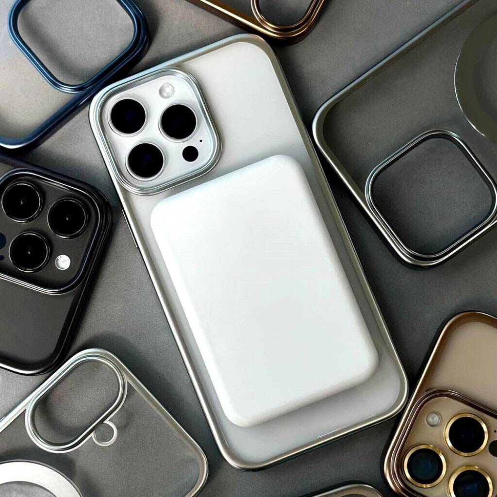 Чехол (накладка) Samsung Galaxy S24 / Galaxy S25, Metallic Paint, MagSafe, Золотой - № 5 Чехол (накладка) Samsung Galaxy S24 / Galaxy S25, Metallic Paint, MagSafe, Золотой - № 5