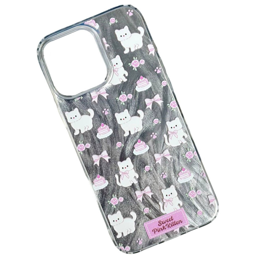 Чехол (накладка) Samsung A245 Galaxy A24 / M346 Galaxy M34 5G, Nacre Print Desing, Sweet Pink Kitten, Рисунок - № 1 Чехол (накладка) Samsung A245 Galaxy A24 / M346 Galaxy M34 5G, Nacre Print Desing, Sweet Pink Kitten, Рисунок - № 1