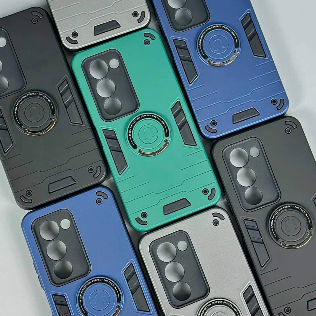 Чехол (накладка) Xiaomi Poco C71 / Redmi A5, Armored Round Ring, MagSafe, Черный - № 2 Чехол (накладка) Xiaomi Poco C71 / Redmi A5, Armored Round Ring, MagSafe, Черный - № 2