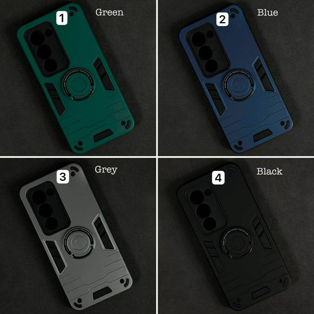 Чехол (накладка) Xiaomi Redmi Note 14, Armored Round Ring, MagSafe, Синий - № 8 Чехол (накладка) Xiaomi Redmi Note 14, Armored Round Ring, MagSafe, Синий - № 8