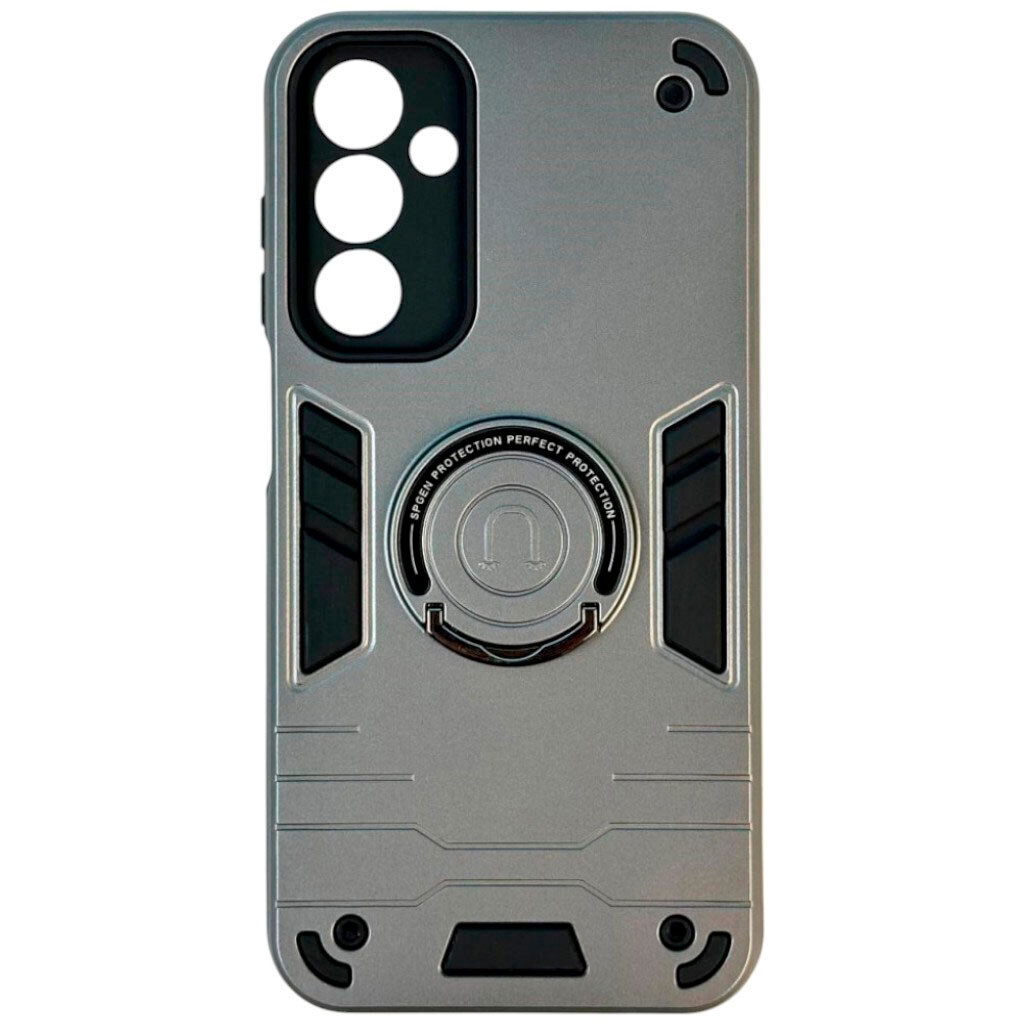 Чехол (накладка) Xiaomi Redmi Note 14 Pro 4G, Armored Round Ring, MagSafe, Серый - № 1 Чехол (накладка) Xiaomi Redmi Note 14 Pro 4G, Armored Round Ring, MagSafe, Серый - № 1