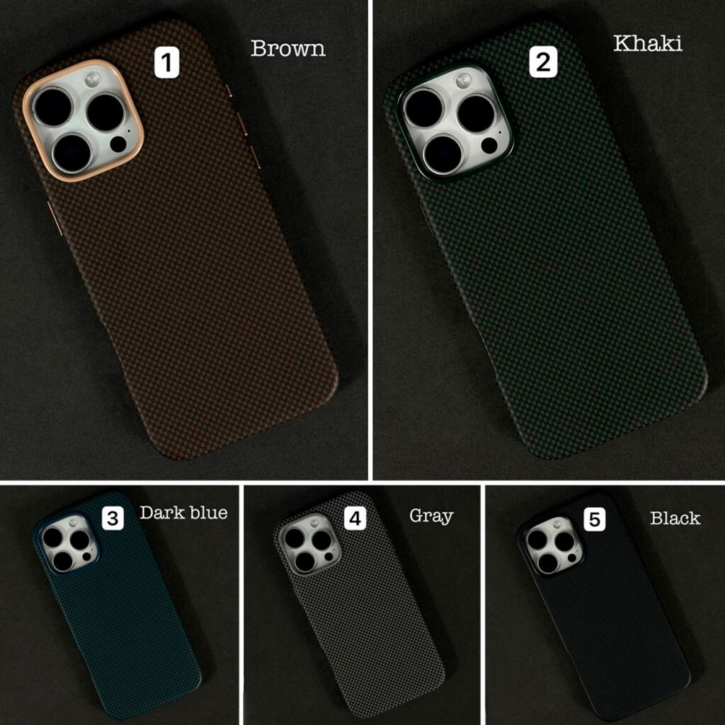 Чохол (накладка) Apple iPhone 13 Pro, Carbon Fiber Separate Camera, Коричневий - № 7 Чохол (накладка) Apple iPhone 13 Pro, Carbon Fiber Separate Camera, Коричневий - № 7