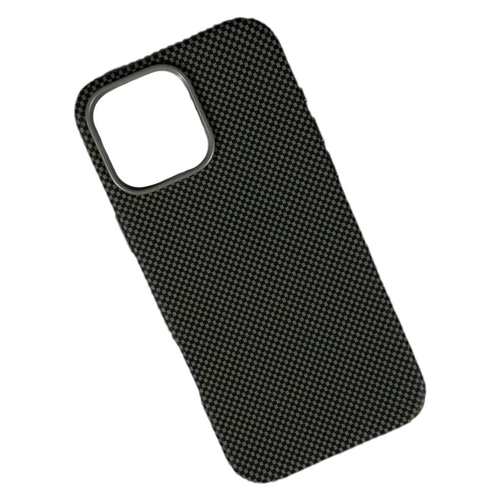 Чехол (накладка) Apple iPhone 15 Pro Max, Carbon Fiber Separate Camera, Серый - № 1 Чехол (накладка) Apple iPhone 15 Pro Max, Carbon Fiber Separate Camera, Серый - № 1