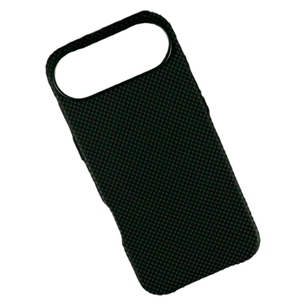 Чохол (накладка) Apple iPhone 17 Air, Carbon Fiber Separate Camera, Khaki, Зелений - № 1 Чохол (накладка) Apple iPhone 17 Air, Carbon Fiber Separate Camera, Khaki, Зелений - № 1