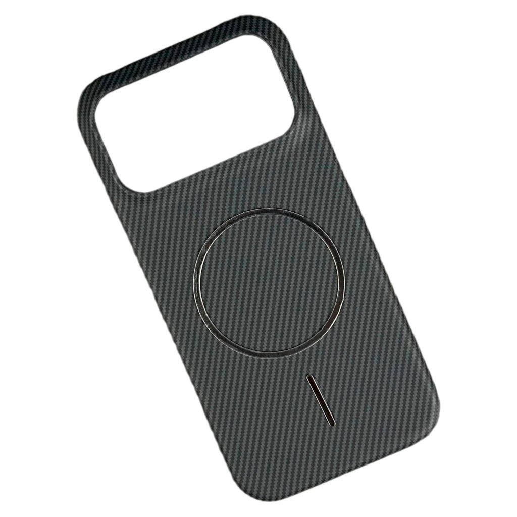 Чохол (накладка) Apple iPhone 17 Pro Max, Carbon, MagSafe, Чорний - № 1 Чохол (накладка) Apple iPhone 17 Pro Max, Carbon, MagSafe, Чорний - № 1