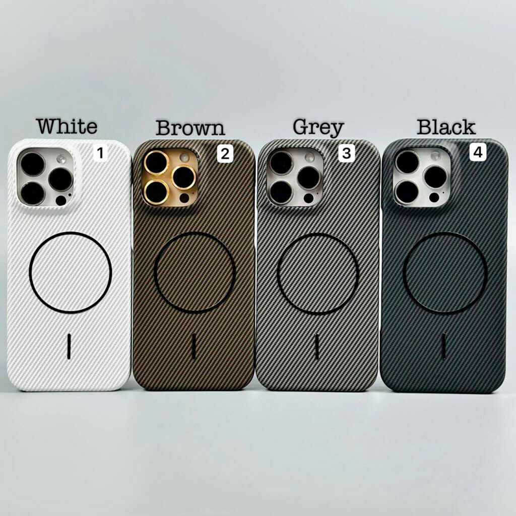 Чохол (накладка) Apple iPhone 17 Pro Max, Carbon, MagSafe, Чорний - № 8 Чохол (накладка) Apple iPhone 17 Pro Max, Carbon, MagSafe, Чорний - № 8