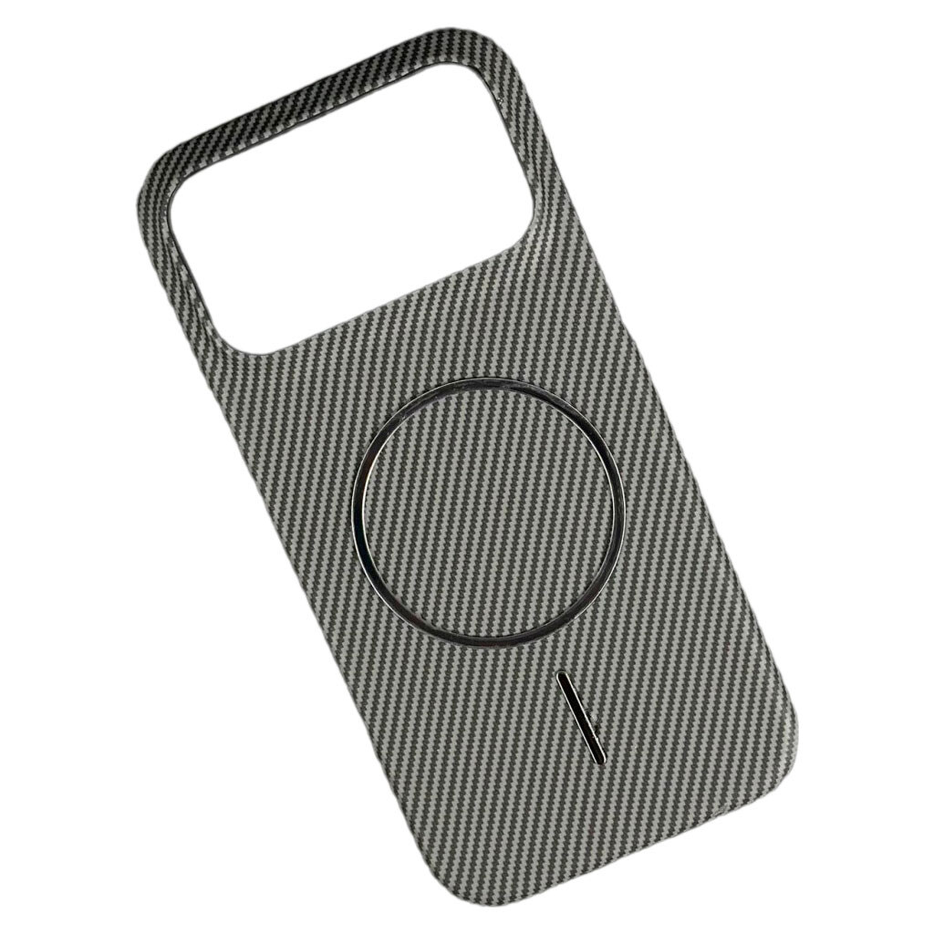 Чехол (накладка) Apple iPhone 17 Pro, Carbon, MagSafe, Серый - № 1 Чехол (накладка) Apple iPhone 17 Pro, Carbon, MagSafe, Серый - № 1