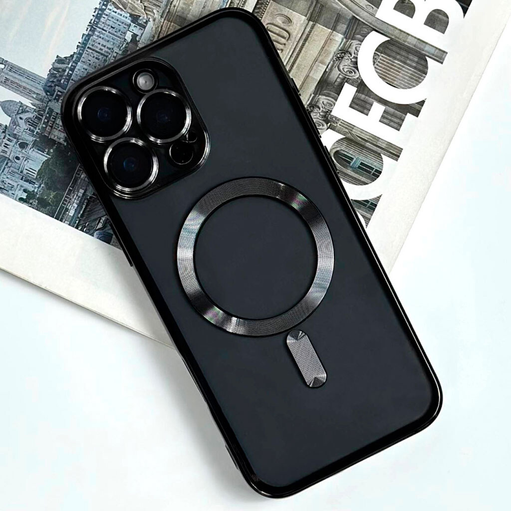 Чехол (накладка) Apple iPhone 16, Metallic Full Camera, MagSafe, Розовый - № 4 Чехол (накладка) Apple iPhone 16, Metallic Full Camera, MagSafe, Розовый - № 4