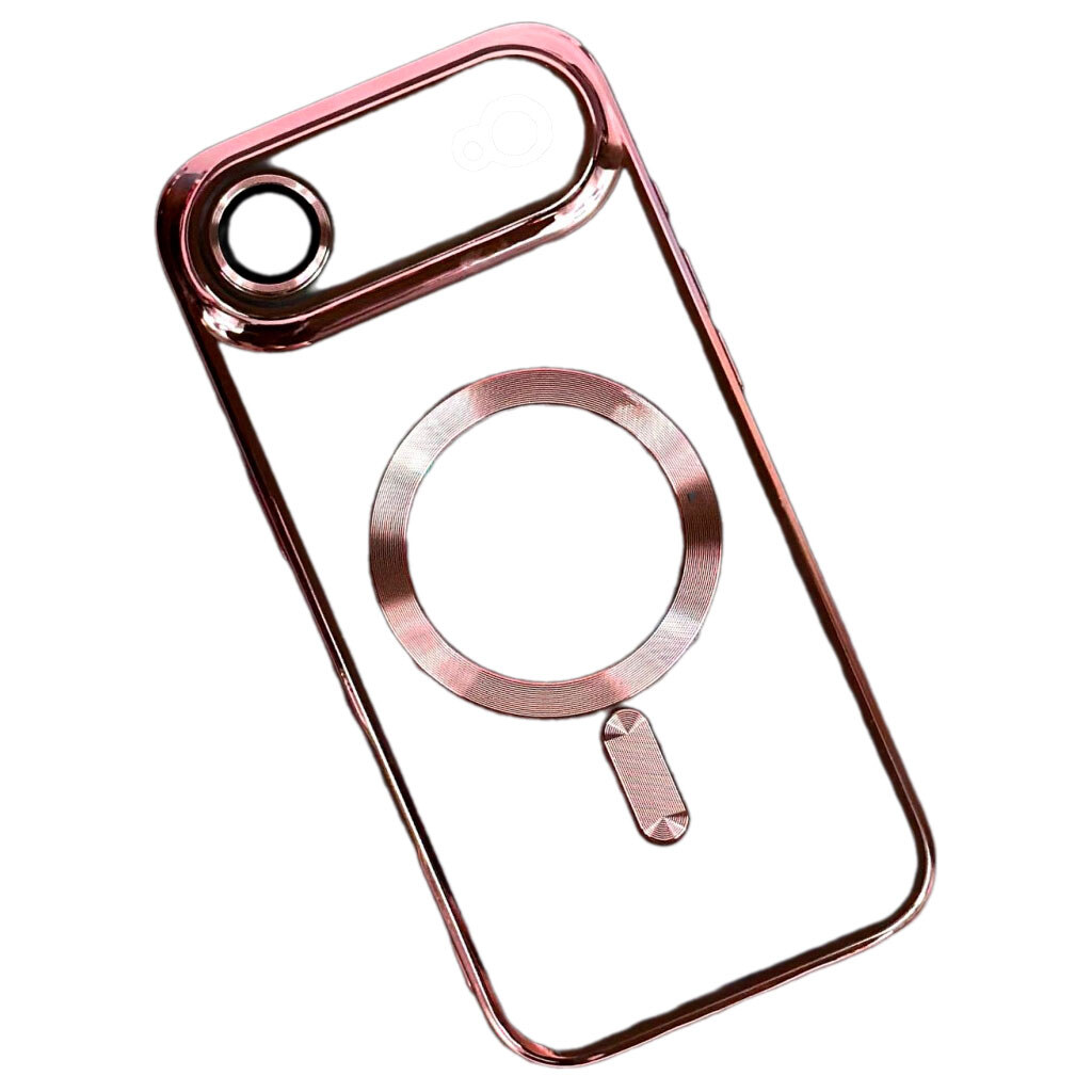 Чехол (накладка) Apple iPhone 17 Air, Metallic Full Camera, MagSafe, Розовый - № 1 Чехол (накладка) Apple iPhone 17 Air, Metallic Full Camera, MagSafe, Розовый - № 1