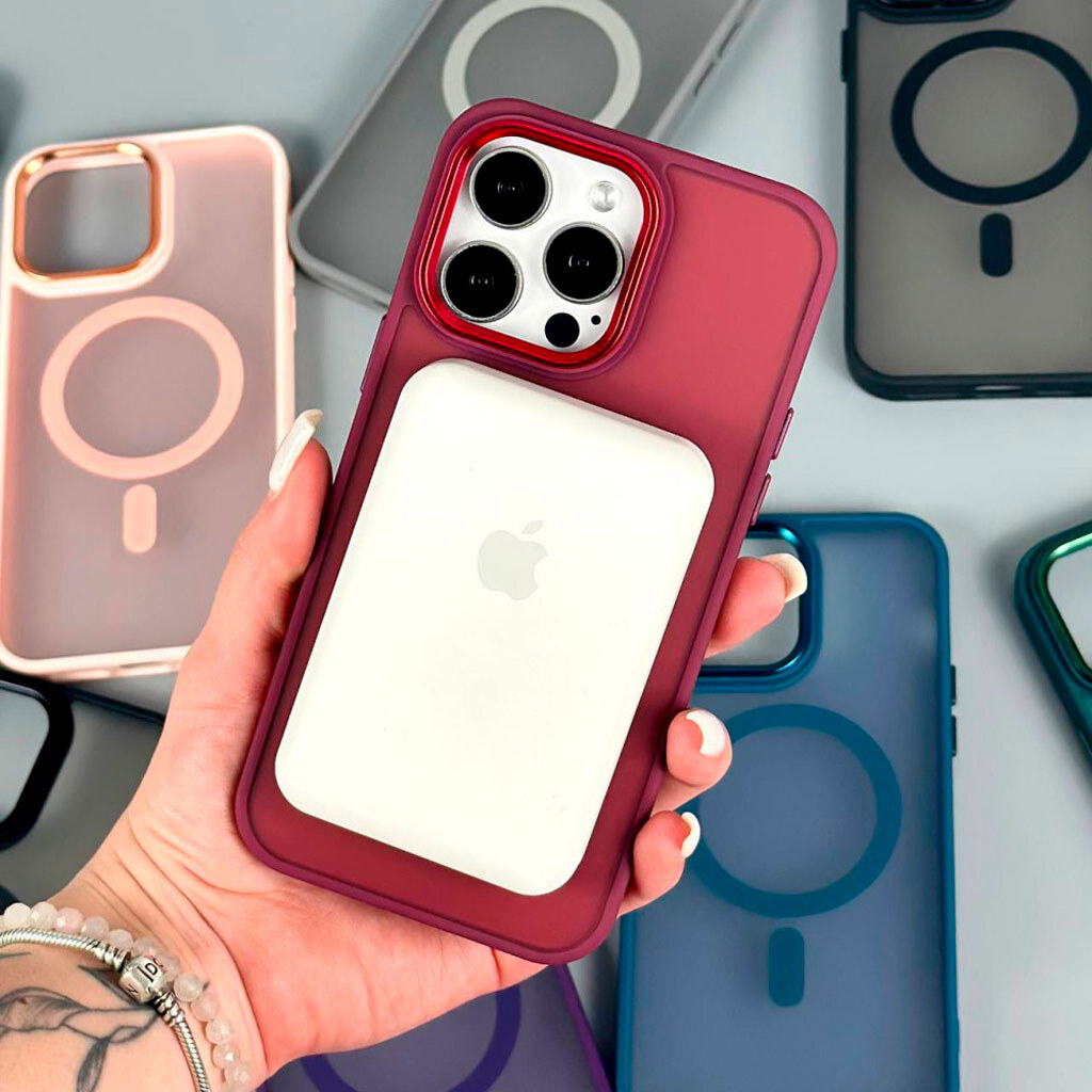 Чохол (накладка) Apple iPhone 11, Color Matte, MagSafe, Фіолетовий - № 7 Чохол (накладка) Apple iPhone 11, Color Matte, MagSafe, Фіолетовий - № 7