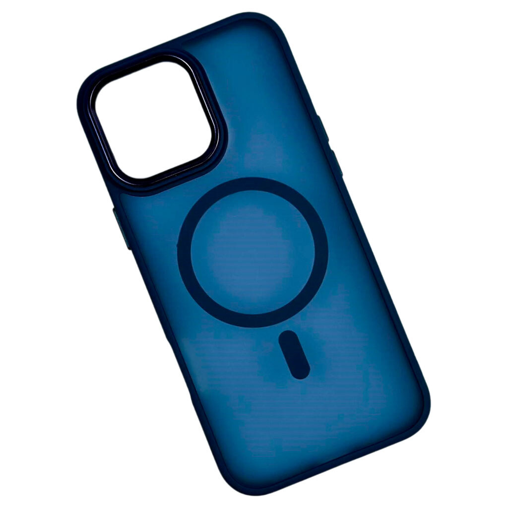 Чохол (накладка) Apple iPhone 11, Color Matte, MagSafe, Синій - № 1 Чохол (накладка) Apple iPhone 11, Color Matte, MagSafe, Синій - № 1