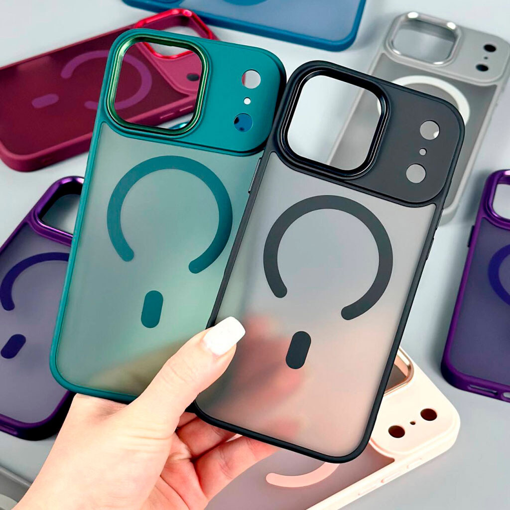 Чохол (накладка) Apple iPhone 12 Pro Max, Color Matte, MagSafe, Синій - № 5 Чохол (накладка) Apple iPhone 12 Pro Max, Color Matte, MagSafe, Синій - № 5