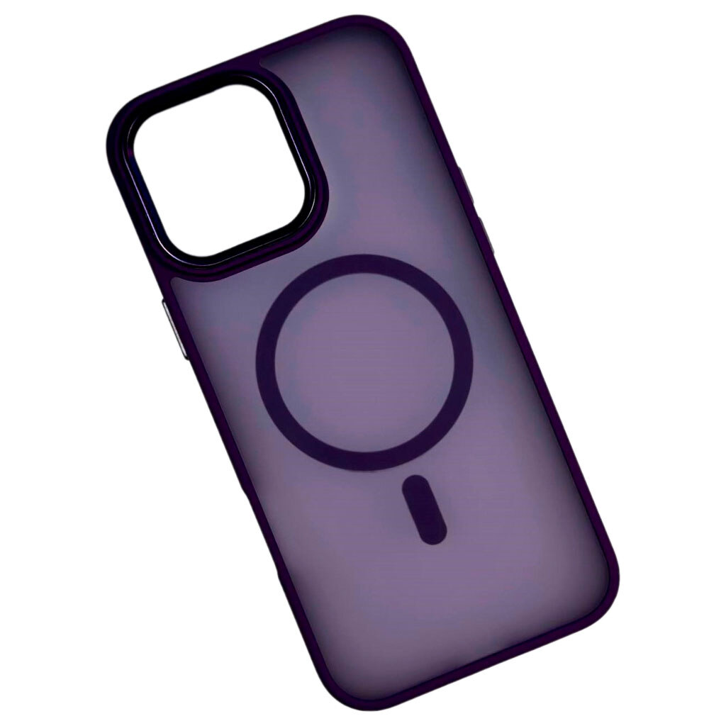 Чохол (накладка) Apple iPhone 14 Pro, Color Matte, MagSafe, Фіолетовий - № 1 Чохол (накладка) Apple iPhone 14 Pro, Color Matte, MagSafe, Фіолетовий - № 1