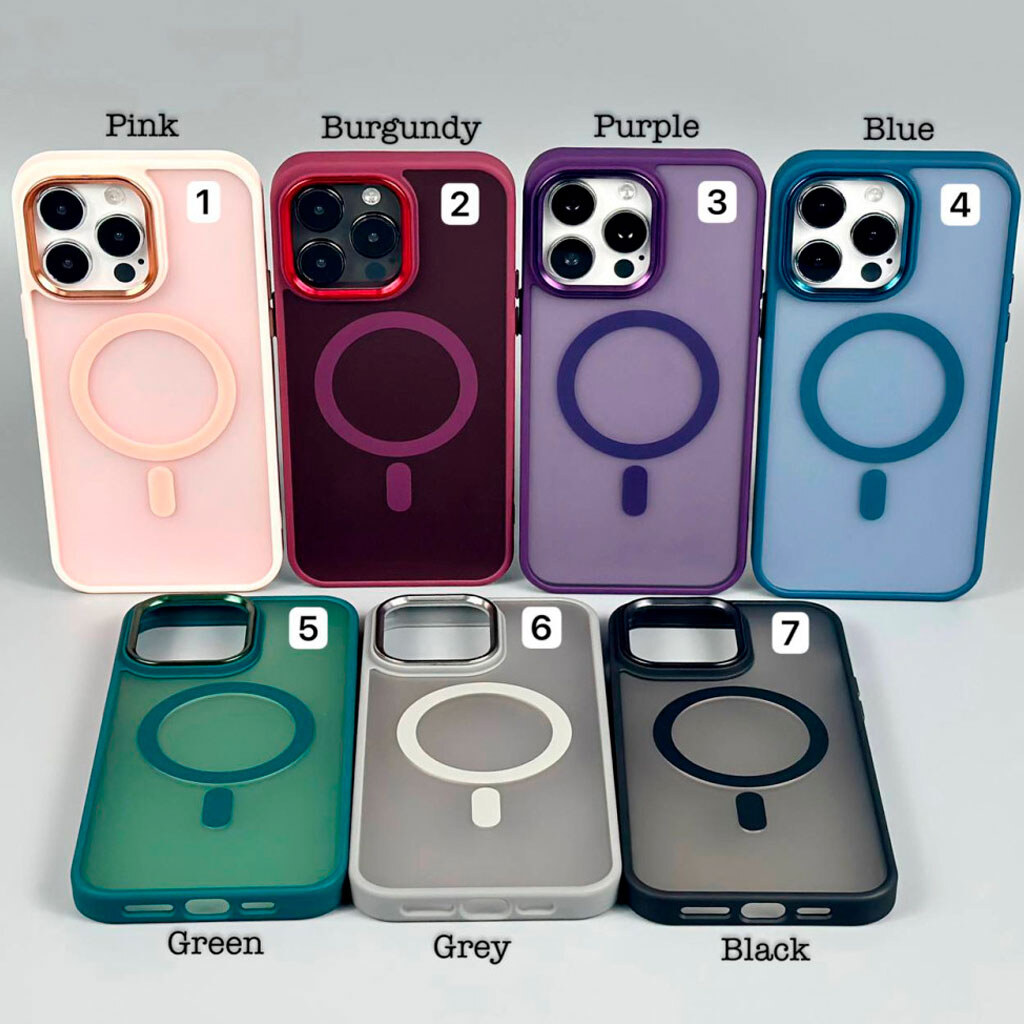 Чохол (накладка) Apple iPhone 16e, Color Matte, MagSafe, Рожевий - № 8 Чохол (накладка) Apple iPhone 16e, Color Matte, MagSafe, Рожевий - № 8