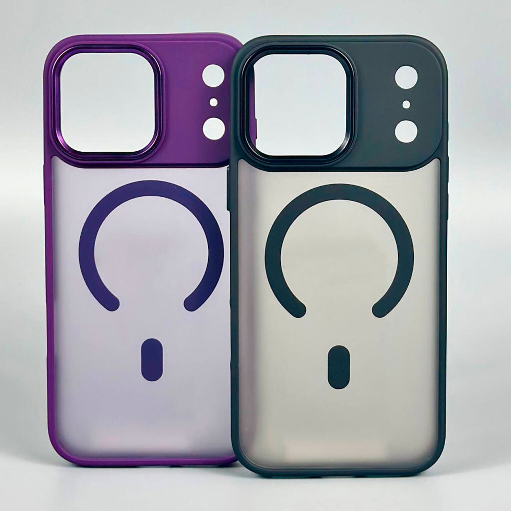 Чохол (накладка) Apple iPhone 17, Color Matte, MagSafe, Чорний - № 2 Чохол (накладка) Apple iPhone 17, Color Matte, MagSafe, Чорний - № 2