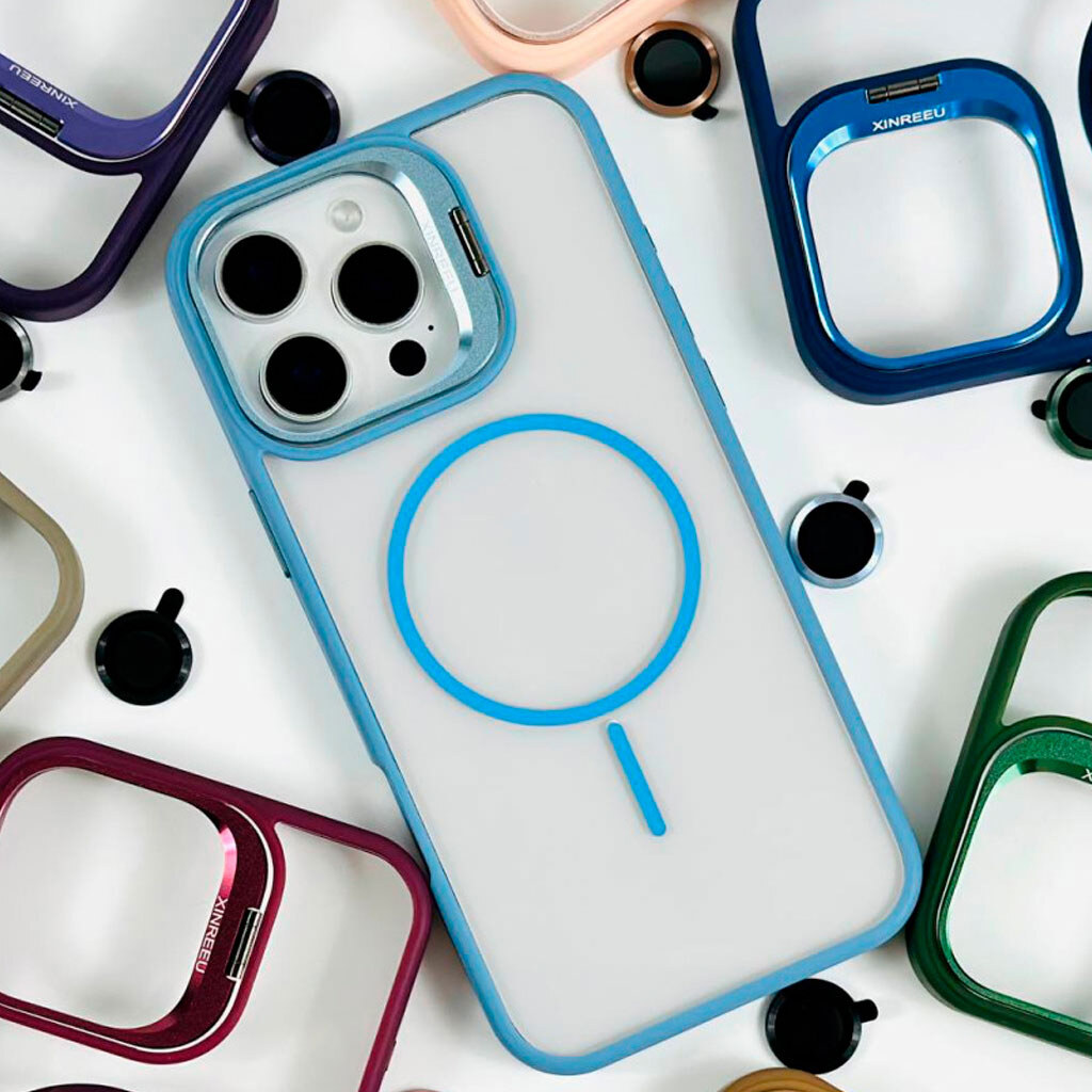 Чохол (накладка) Apple iPhone 14, Air Beats Crystal Stand Camera, MagSafe, Коричневий - № 4 Чохол (накладка) Apple iPhone 14, Air Beats Crystal Stand Camera, MagSafe, Коричневий - № 4