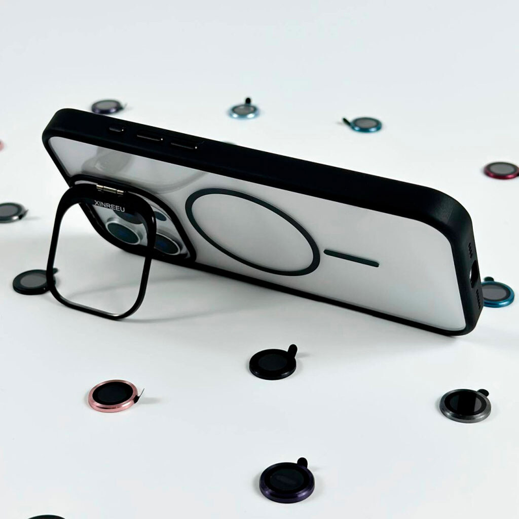 Чохол (накладка) Apple iPhone 16 Pro, Air Beats Crystal Stand Camera, MagSafe, Фіолетовий - № 5 Чохол (накладка) Apple iPhone 16 Pro, Air Beats Crystal Stand Camera, MagSafe, Фіолетовий - № 5