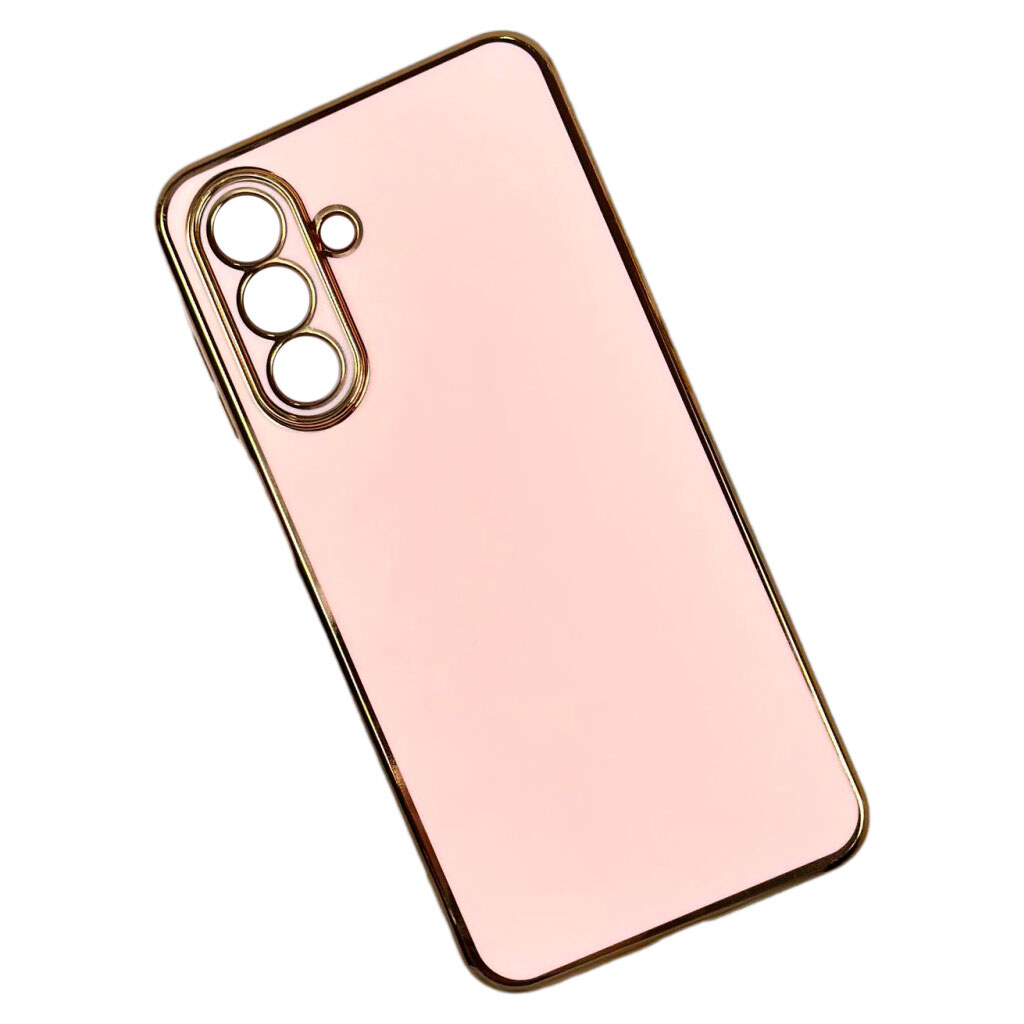 Чехол (накладка) Samsung A245 Galaxy A24 / M346 Galaxy M34 5G, Golden Line Separate Camera, Бежевый - № 1 Чехол (накладка) Samsung A245 Galaxy A24 / M346 Galaxy M34 5G, Golden Line Separate Camera, Бежевый - № 1