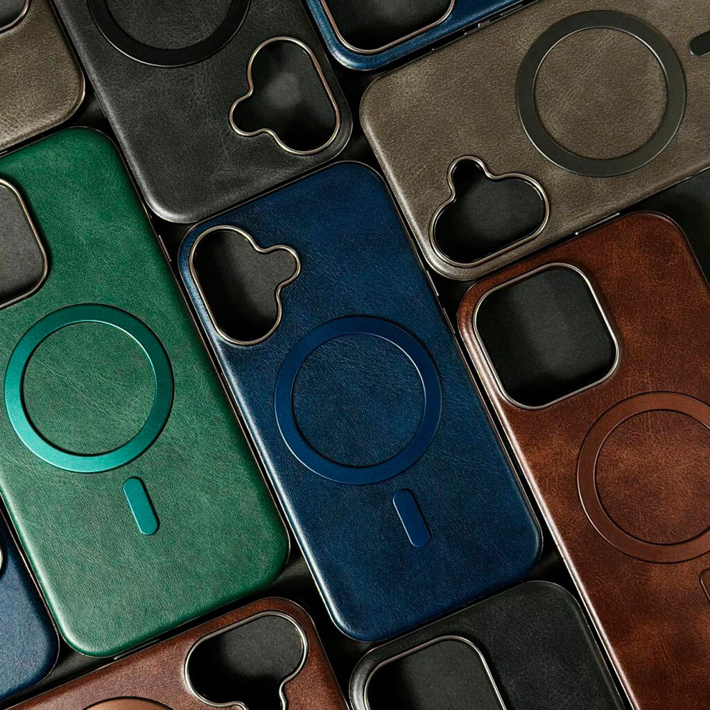 Чехол (накладка) Apple iPhone 14 Pro, Leather Magnetic Metal Frame, MagSafe, Черный - № 3 Чехол (накладка) Apple iPhone 14 Pro, Leather Magnetic Metal Frame, MagSafe, Черный - № 3