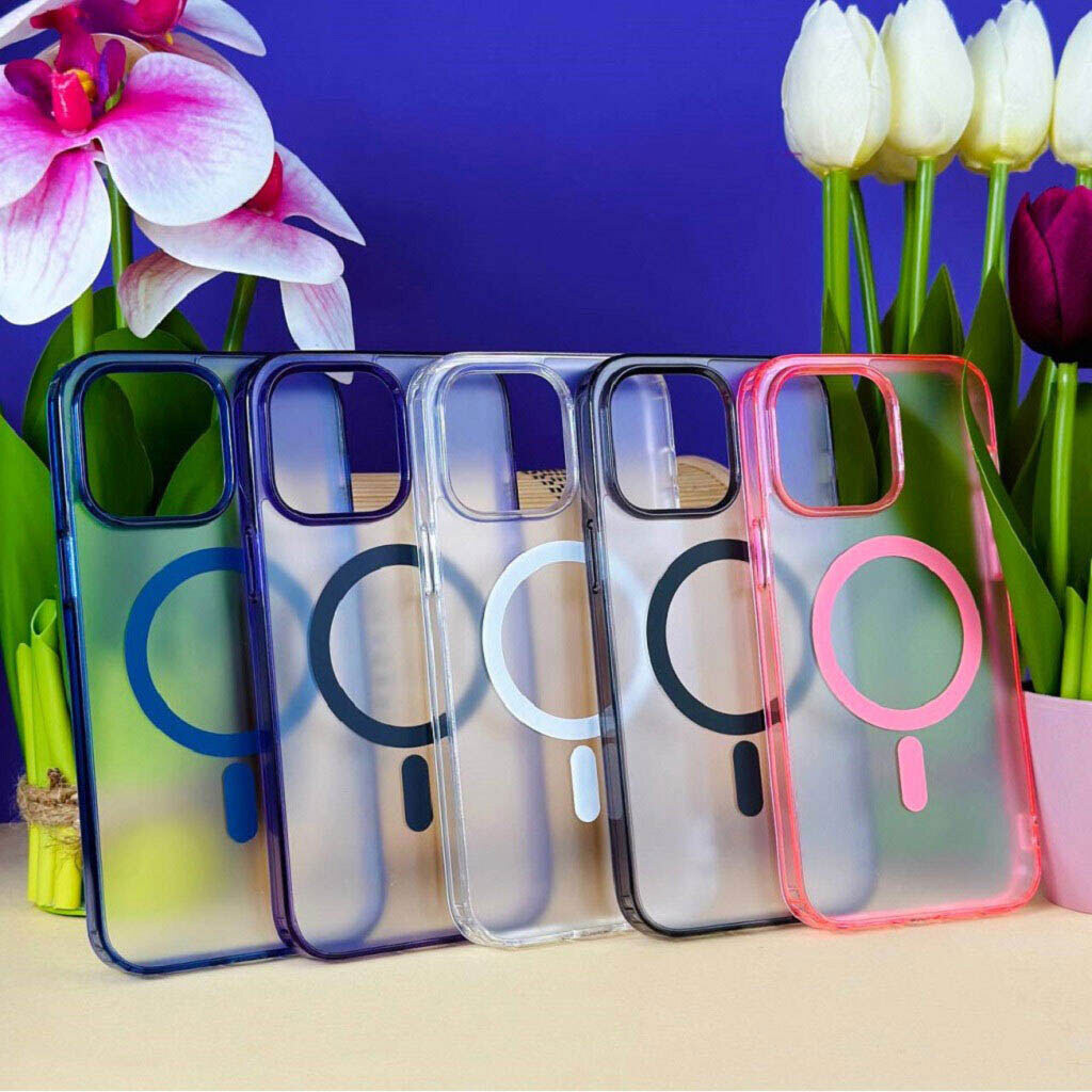 Чохол (накладка) Apple iPhone 11 Pro, MAGNETIC Clear Matte Color, MagSafe, Рожевий - № 2 Чохол (накладка) Apple iPhone 11 Pro, MAGNETIC Clear Matte Color, MagSafe, Рожевий - № 2