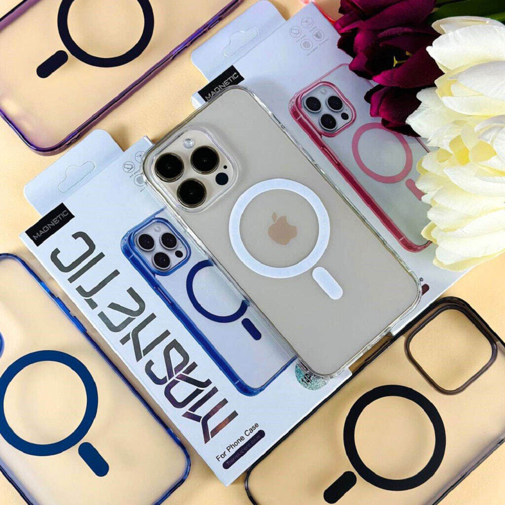 Чохол (накладка) Apple iPhone 11 Pro, MAGNETIC Clear Matte Color, MagSafe, Рожевий - № 3 Чохол (накладка) Apple iPhone 11 Pro, MAGNETIC Clear Matte Color, MagSafe, Рожевий - № 3