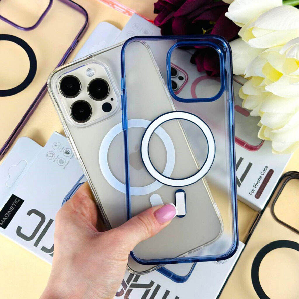 Чохол (накладка) Apple iPhone 11 Pro, MAGNETIC Clear Matte Color, MagSafe, Рожевий - № 5 Чохол (накладка) Apple iPhone 11 Pro, MAGNETIC Clear Matte Color, MagSafe, Рожевий - № 5