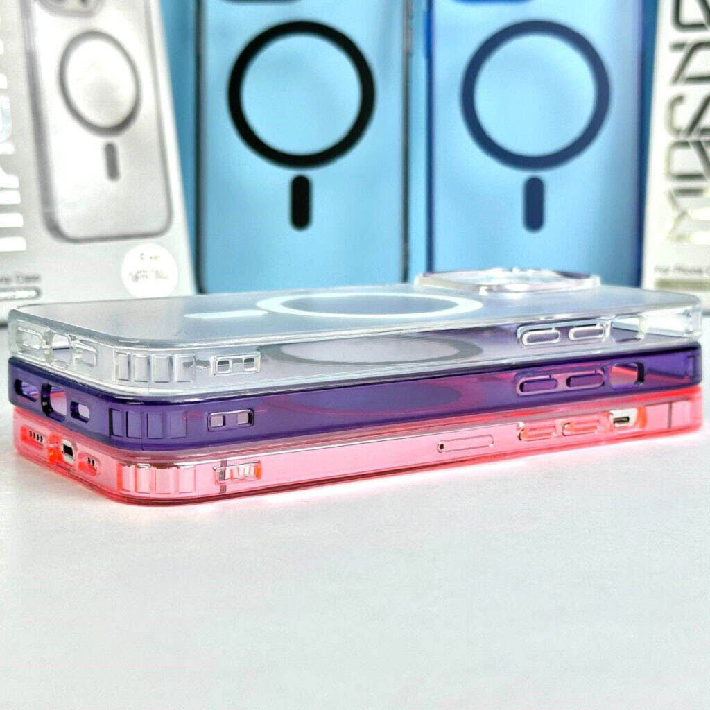 Чохол (накладка) Apple iPhone 11 Pro, MAGNETIC Clear Matte Color, MagSafe, Рожевий - № 6 Чохол (накладка) Apple iPhone 11 Pro, MAGNETIC Clear Matte Color, MagSafe, Рожевий - № 6