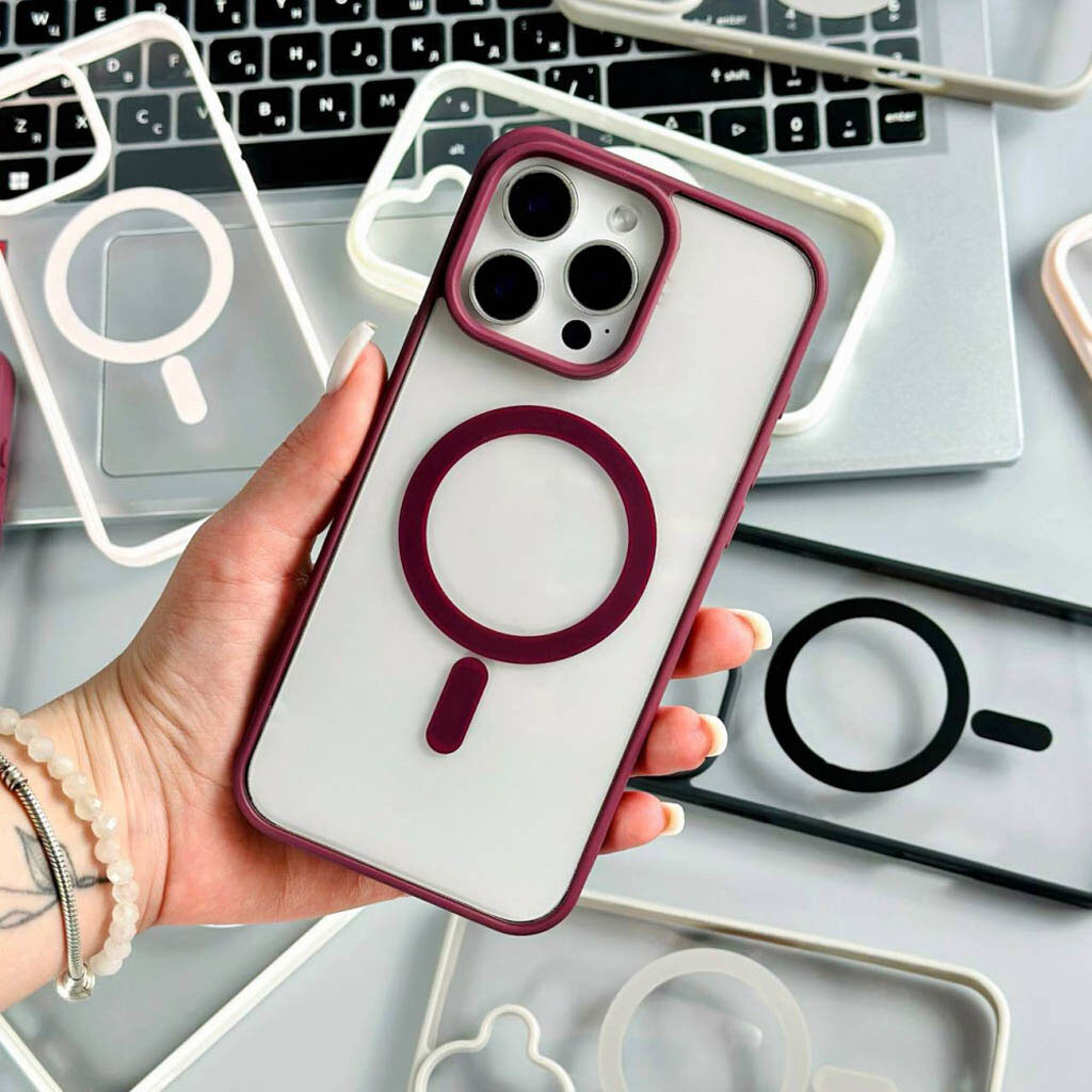 Чехол (накладка) Apple iPhone 11 Pro, Cristal Case Guard, MagSafe, Розовый - № 2 Чехол (накладка) Apple iPhone 11 Pro, Cristal Case Guard, MagSafe, Розовый - № 2