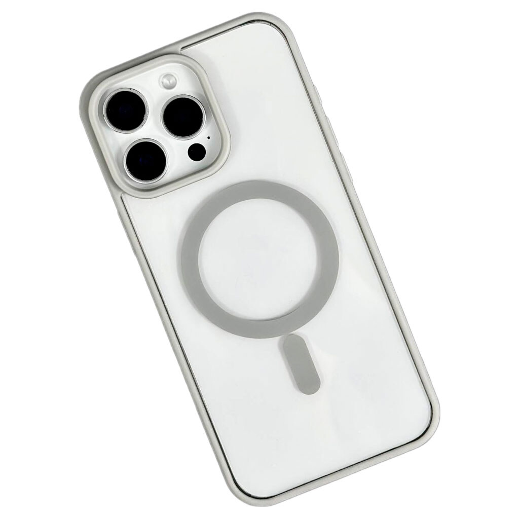 Чехол (накладка) Apple iPhone 14 Pro Max, Cristal Case Guard, MagSafe, Серый - № 1 Чехол (накладка) Apple iPhone 14 Pro Max, Cristal Case Guard, MagSafe, Серый - № 1