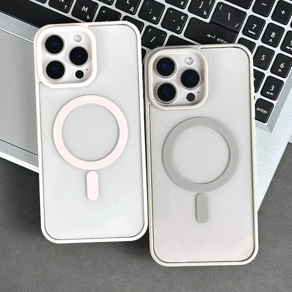 Чохол (накладка) Apple iPhone 15 Pro Max, Cristal Case Guard, Burgundy, MagSafe, Бордовий - № 5 Чохол (накладка) Apple iPhone 15 Pro Max, Cristal Case Guard, Burgundy, MagSafe, Бордовий - № 5