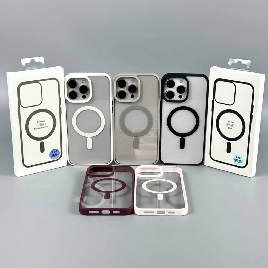 Чехол (накладка) Apple iPhone 15, Cristal Case Guard, MagSafe, Розовый - № 8 Чехол (накладка) Apple iPhone 15, Cristal Case Guard, MagSafe, Розовый - № 8