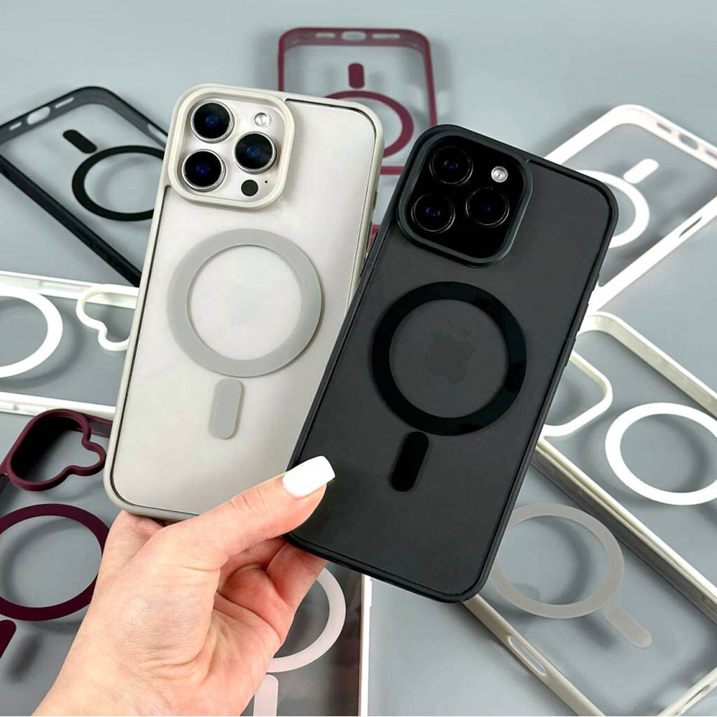 Чехол (накладка) Apple iPhone 16 Pro, Cristal Case Guard, MagSafe, Розовый - № 4 Чехол (накладка) Apple iPhone 16 Pro, Cristal Case Guard, MagSafe, Розовый - № 4