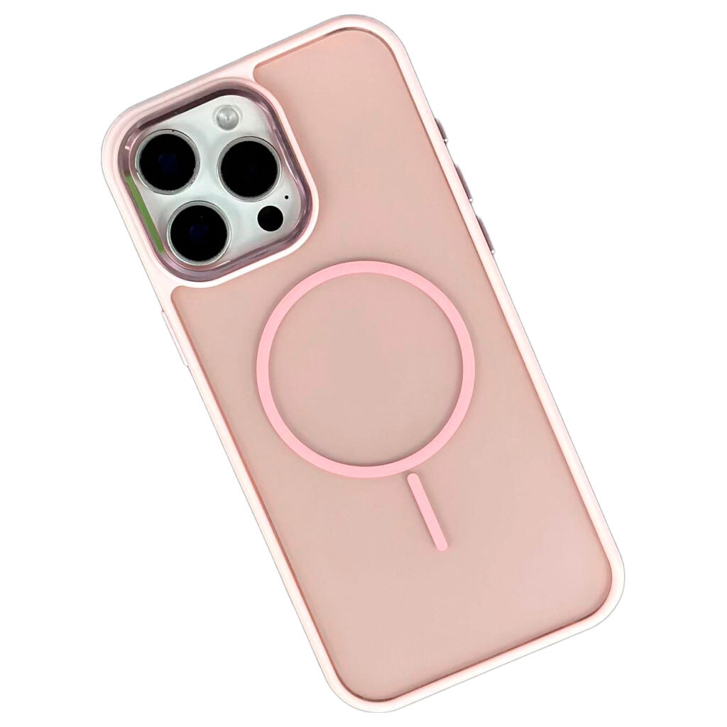 Чехол (накладка) Apple iPhone 11 Pro, Air Beats Matte Camera, MagSafe, Розовый - № 1 Чехол (накладка) Apple iPhone 11 Pro, Air Beats Matte Camera, MagSafe, Розовый - № 1