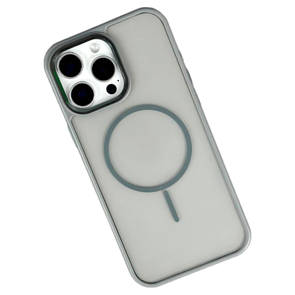 Чехол (накладка) Apple iPhone 16e, Air Beats Matte Camera, MagSafe, Серый - № 1 Чехол (накладка) Apple iPhone 16e, Air Beats Matte Camera, MagSafe, Серый - № 1