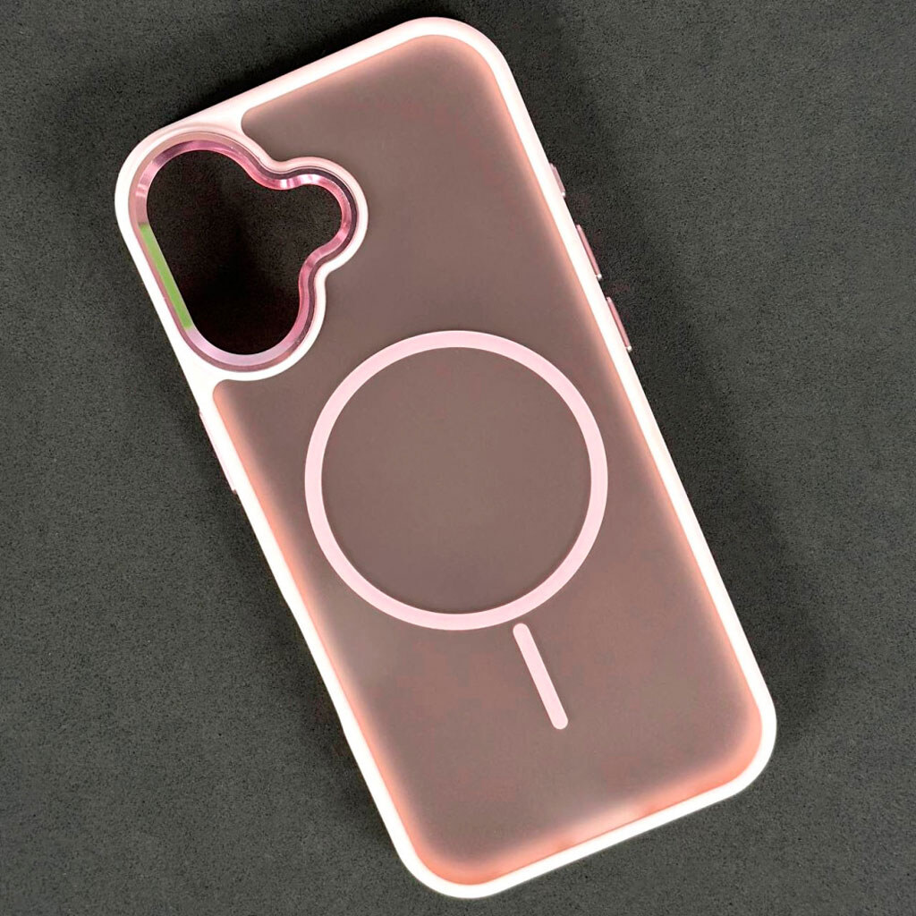 Чехол (накладка) Apple iPhone 17, Air Beats Matte Camera, MagSafe, Розовый - № 1 Чехол (накладка) Apple iPhone 17, Air Beats Matte Camera, MagSafe, Розовый - № 1