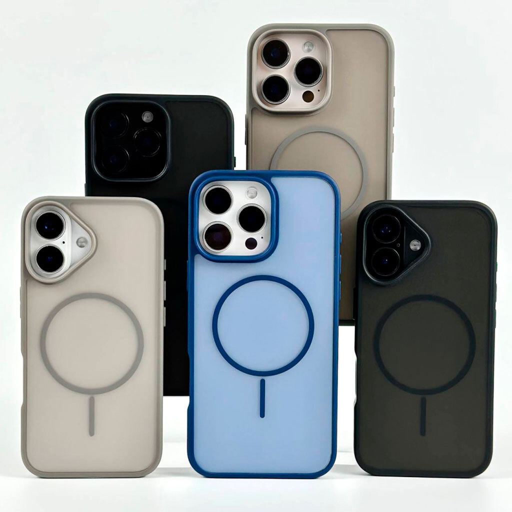 Чехол (накладка) Apple iPhone 12 / iPhone 12 Pro, Air Beats Matte Color, MagSafe, Серый - № 7 Чехол (накладка) Apple iPhone 12 / iPhone 12 Pro, Air Beats Matte Color, MagSafe, Серый - № 7