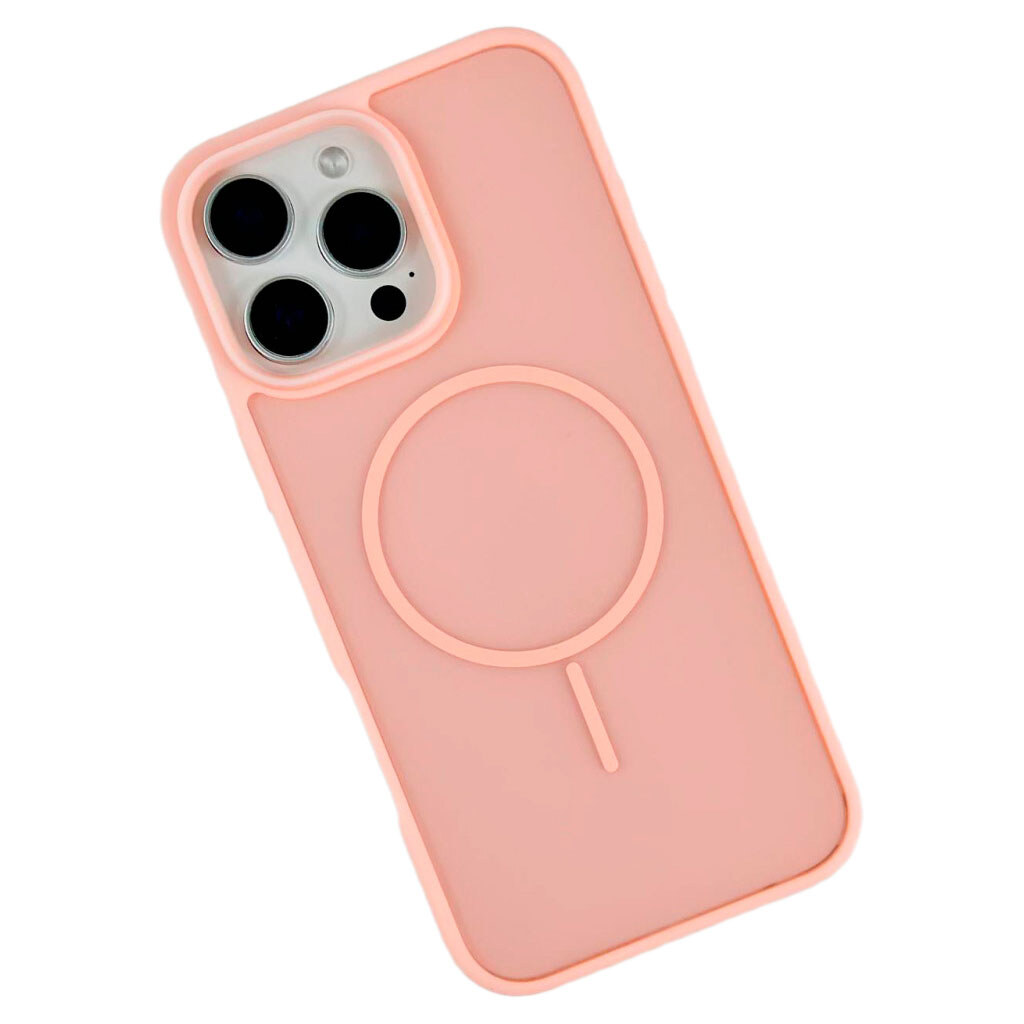 Чохол (накладка) Apple iPhone 14 Pro Max, Air Beats Matte Color, MagSafe, Рожевий - № 1 Чохол (накладка) Apple iPhone 14 Pro Max, Air Beats Matte Color, MagSafe, Рожевий - № 1
