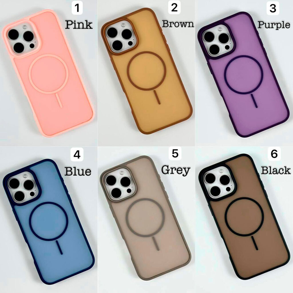 Чохол (накладка) Apple iPhone 15, Air Beats Matte Color, MagSafe, Фіолетовий - № 8 Чохол (накладка) Apple iPhone 15, Air Beats Matte Color, MagSafe, Фіолетовий - № 8