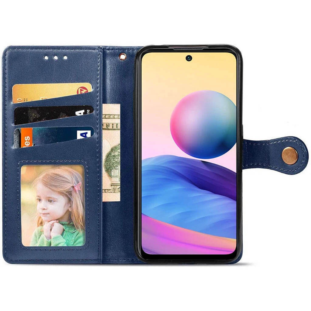 Чехол (книжка) Motorola Moto G06, GETMAN Gallant, Синий - № 4 Чехол (книжка) Motorola Moto G06, GETMAN Gallant, Синий - № 4