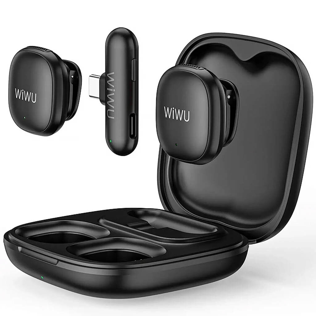 Микрофон петличный WiWU Wi-WM006, Черный - № 5 Микрофон петличный WiWU Wi-WM006, Черный - № 5