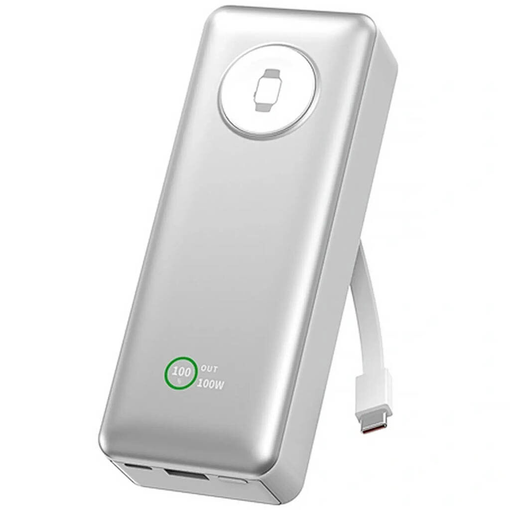 Портативная батарея (Power Bank) WiWU Wi-P023 Elite, 20000 mAh, Серебряный - № 3 Портативная батарея (Power Bank) WiWU Wi-P023 Elite, 20000 mAh, Серебряный - № 3