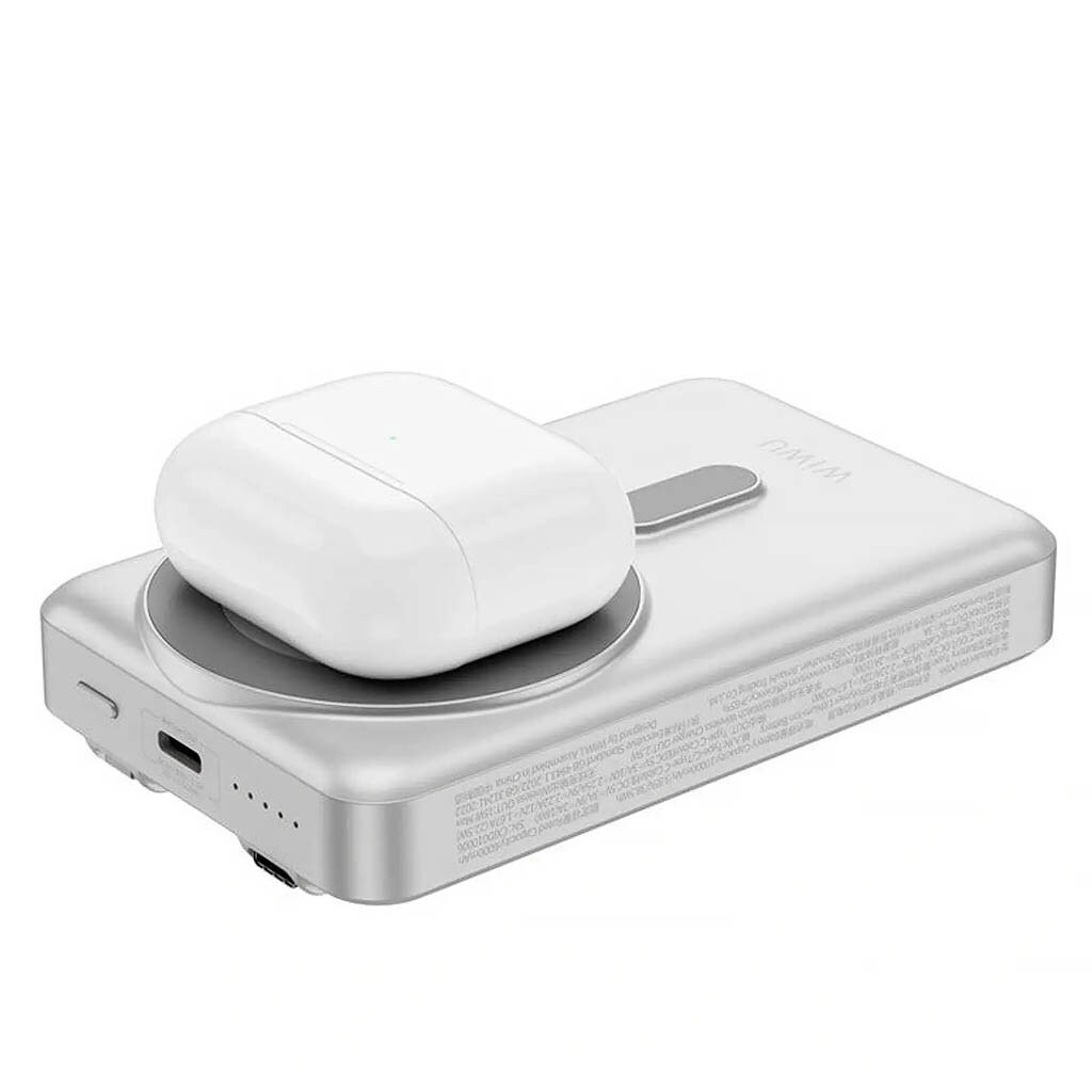 Портативная батарея (Power Bank) WiWU Wi-P056, 10000 mAh, Серебряный - № 5 Портативная батарея (Power Bank) WiWU Wi-P056, 10000 mAh, Серебряный - № 5