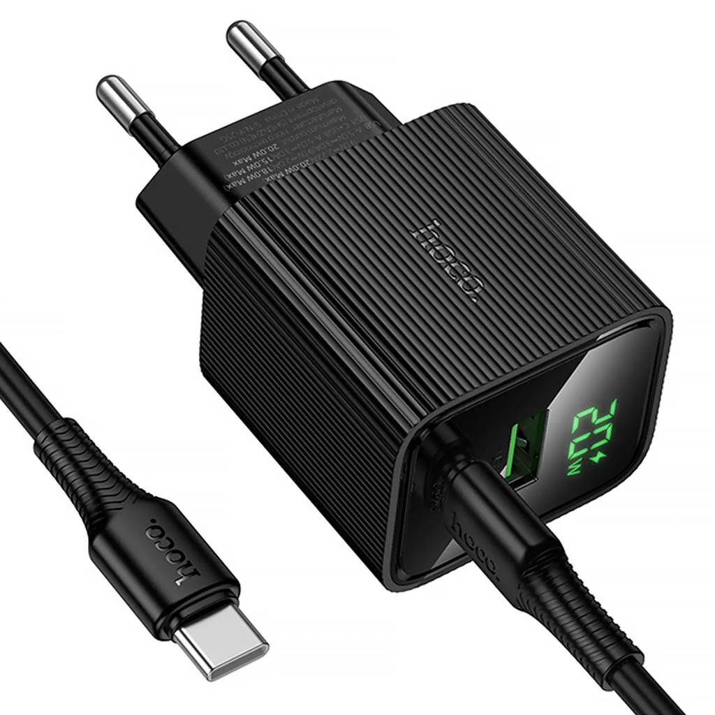 СЗУ Hoco CS83A Excellent, Type-C, З кабелем, Чорний - № 3 СЗУ Hoco CS83A Excellent, Type-C, З кабелем, Чорний - № 3