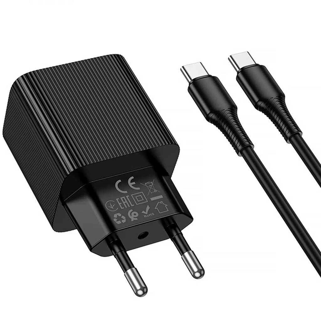 СЗУ Hoco CS83A Excellent, Type-C, З кабелем, Чорний - № 4 СЗУ Hoco CS83A Excellent, Type-C, З кабелем, Чорний - № 4